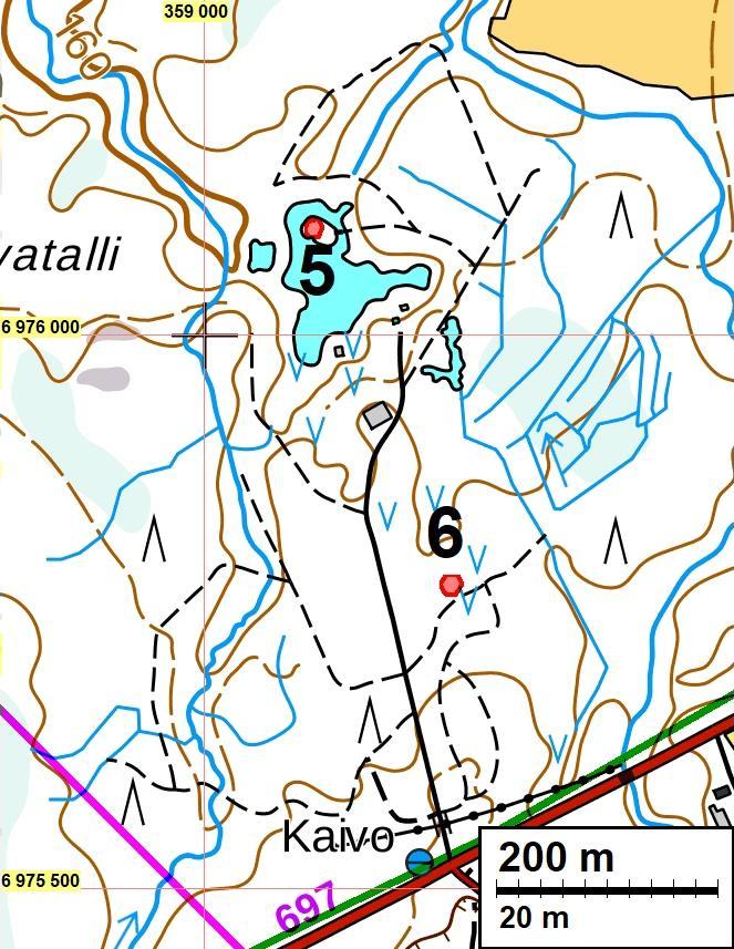 14 Muinaisjäännösalueet on merkattu punaisella