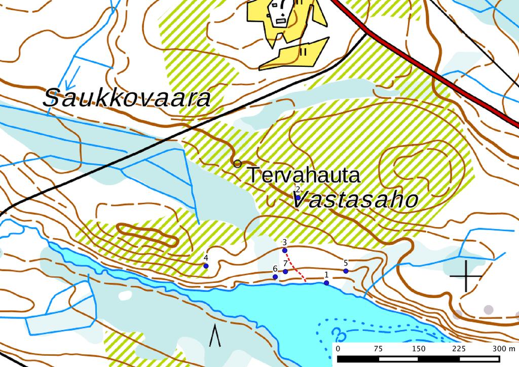 7 3. Geologia, topografia ja maisema Kellojärven kaavaalueen kiinteistö 29:1 ja sen korttelit 10 ja 11 sijaitsevat Suomussalmen pohjoisosassa itälänsisuuntaisen Saukkojärven pohjoisrannalla.