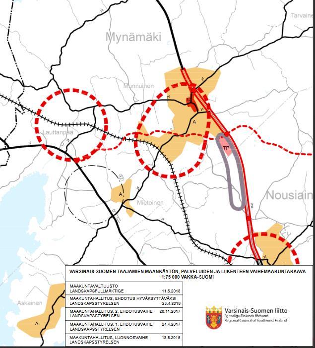 Taustaa hankkeelle Varsinais-Suomessa Taustalla maakuntakaavoitusta varten laadittu