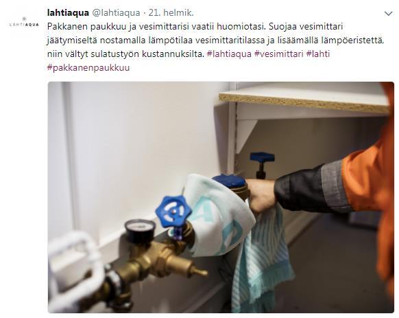 nasta kannattaa koota esimerkiksi kuvapankkiin valmiiksi. Twitterissä julkaistavissa kuvissa on suositeltavaa välillä näkyä myös ihmisiä (esim.