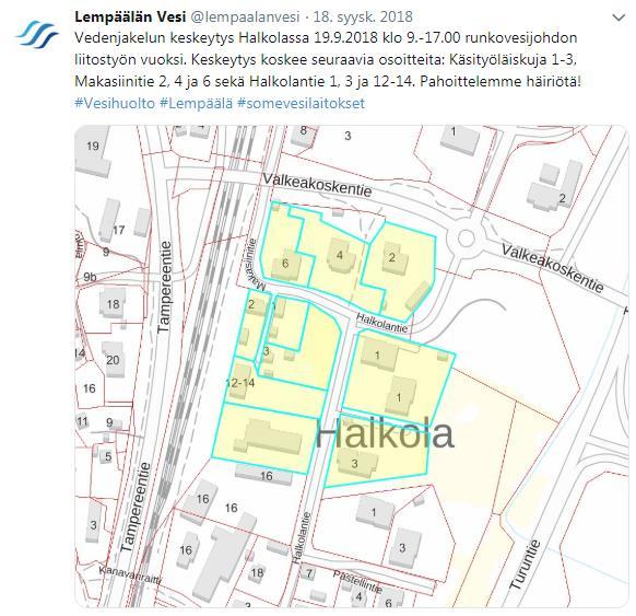 Kuva 3.13 Käyttämällä Twitteriä häiriötilanneviestinnässä pystytään kasvattamaan tiedotteen saavutettavuutta.