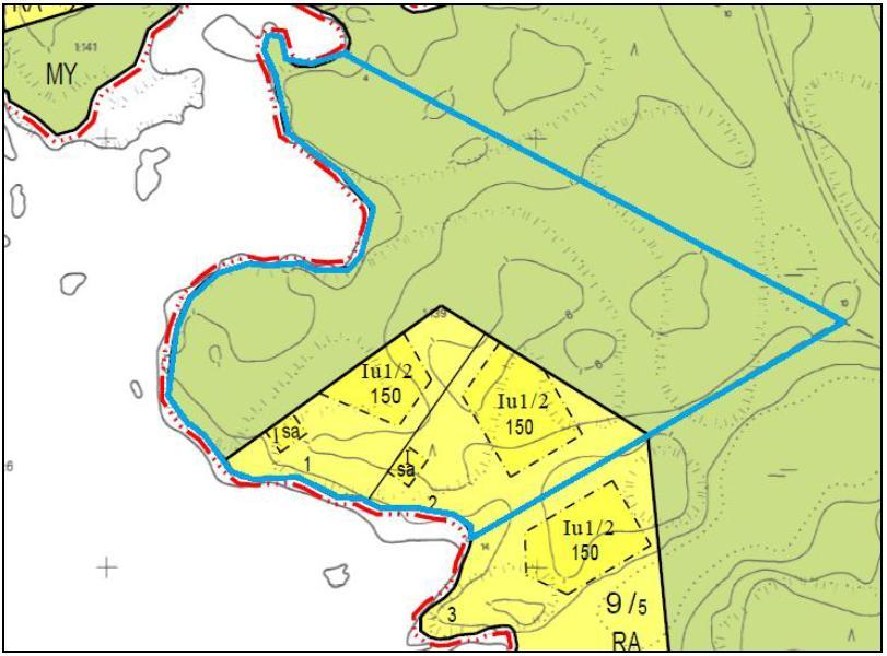 Kaava-alue sijaitsee Kustavin Kiparluodossa n. 18 km Kustavin keskustasta luoteeseen.