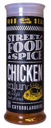 MAUSTESEOKSET STREET FOOD SPICE - CHICKEN CAJUN STREET FOOD SPICE -FRENCH FRIES STREET FOOD SPICE -TACO LIME PICANTE STREET FOOD SPICE -NEW