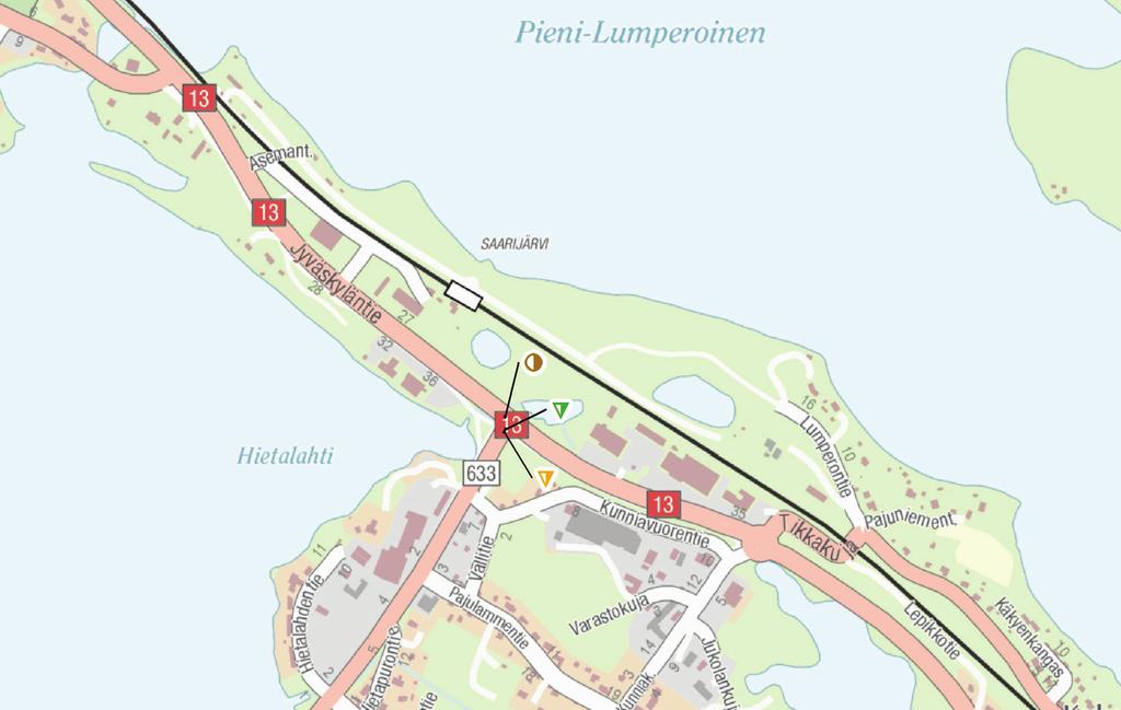 1.4 Liikenne ja turvallisuus 1.4.1 Nykyiset vuoden 2017 liikennemäärät Jyväskyläntien liikennemäärä tierekisterin mukaan ennen Myllymäentien liittymää on 6750 ajoneuvoa vuorokaudessa ja Myllymäentien