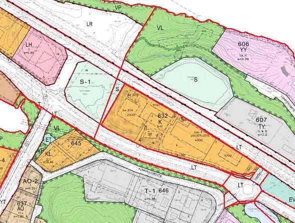 1.5.3 Asemakaavat 1.6 Tavoitteet Voimassa olevissa asemakaavoissa on liikerakennusten (K / KL) korttelialue sekä suojelualue (S-1/ S).