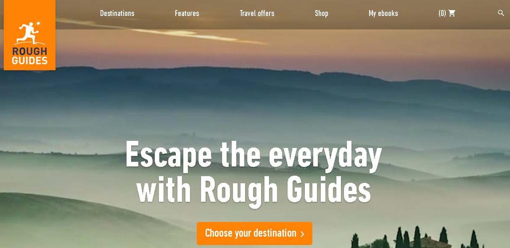 7.4 Rough Guides 1. Kanavan nimi ja URL-osoite Rough Guides www.roughguides.com sos. media, muu teemakohtainen 3. Sivuston kieli Englanti 4. Palvelun ohjaaja Rough Guides 5.