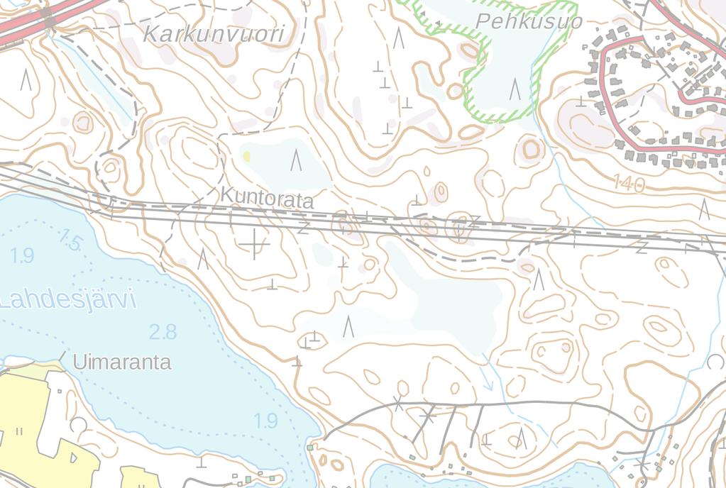 4831 Hervanta - Rautaharkko 110kV (TSV) 53Y 52Y 51 = Uusi pylväspaikka päällekkäin vanhan