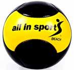 Beachjalkapallo ALL IN SPORT Normaalia jalkapalloa pehmeämpää materiaalia.