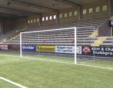 Euro ja Euro 2002 -maaleja suositellaan käytettäväksi kilpailumaaleina sarjaotteluissa. Jalkapallomaali UNISPORT Euro 7,32 x 2,44 m Kilpakäyttöön. Verkkosyvyys 2,0/2,0 m.