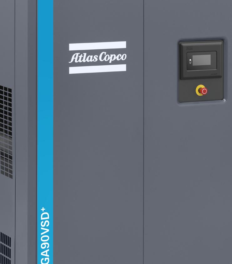 Innovatiivinen Atlas Copco on mullistanut kompressorien rakenteen ja suorituskyvyn. Tavallisen tilaa vievän vaakamallin sijaan GA -0 VSD + on pystysuuntainen ja pienikokoinen.