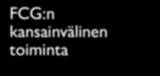 FCG-konsernin strategisena tavoitteena on kasvattaa kansainvälisen toiminnan osuus noin puoleen koko konsernin liikevaihdosta.