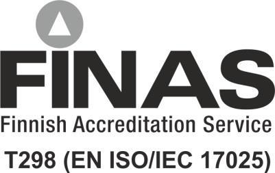T298/M05/2019 Liite 1 / Appendix 1 Sivu / Page 1(8) AKKREDITOITU TESTAUSLABORATORIO ACCREDITED TESTING LABORATORY ETTEPLAN EMBEDDED FINLAND OY, TESTILABORATORIO ETTEPLAN EMBEDDED FINLAND OY, TEST