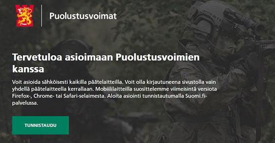 sivu 4 Sähköinen ennakkokysely On tärkeää, että vastaat kyselyyn 9.6.2019 mennessä. Tällöin pystyt vaikuttamaan tulevaan palvelustehtävääsi.