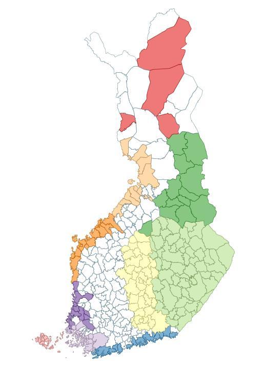 Suomen kalatalousryhmät 9 kpl Euroopan meri- ja kalatalousrahaston