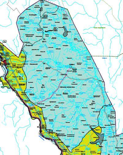 LIITE 1. Maakuntakaavakartta Ote Tunturi-Lapin maakuntakaavasta.