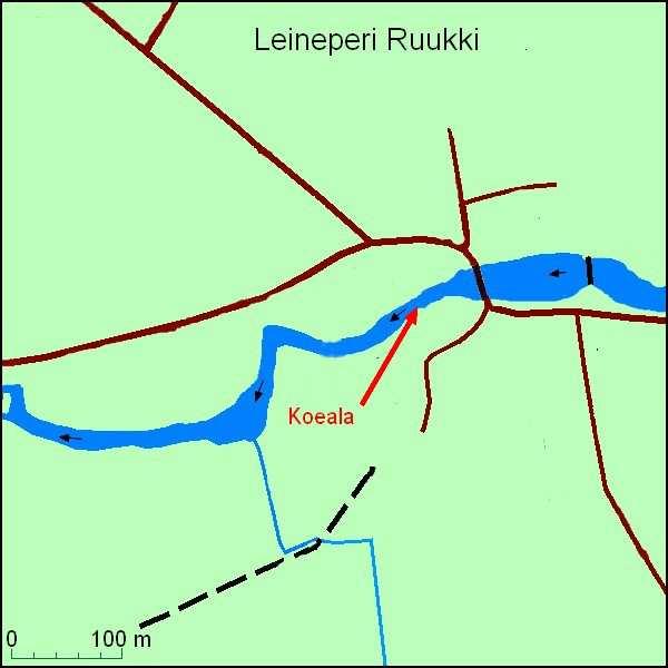 35 Kuva 33. Kartta Leineperin Ruukin koealasta 3.11.1 Leineperin Ruukin koeala Leineperin Ruukin koealan sähkökoekalastus tehtiin 7.8.2017. Koeala sijaitsi maantiesillan alapuolella.