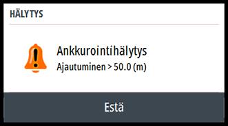 9 Hälytykset Tietoja hälytysjärjestelmästä Järjestelmä suorittaa jatkuvia tarkastuksia vaarallisten tilanteiden ja järjestelmävikojen varalta järjestelmän ollessa käynnissä.