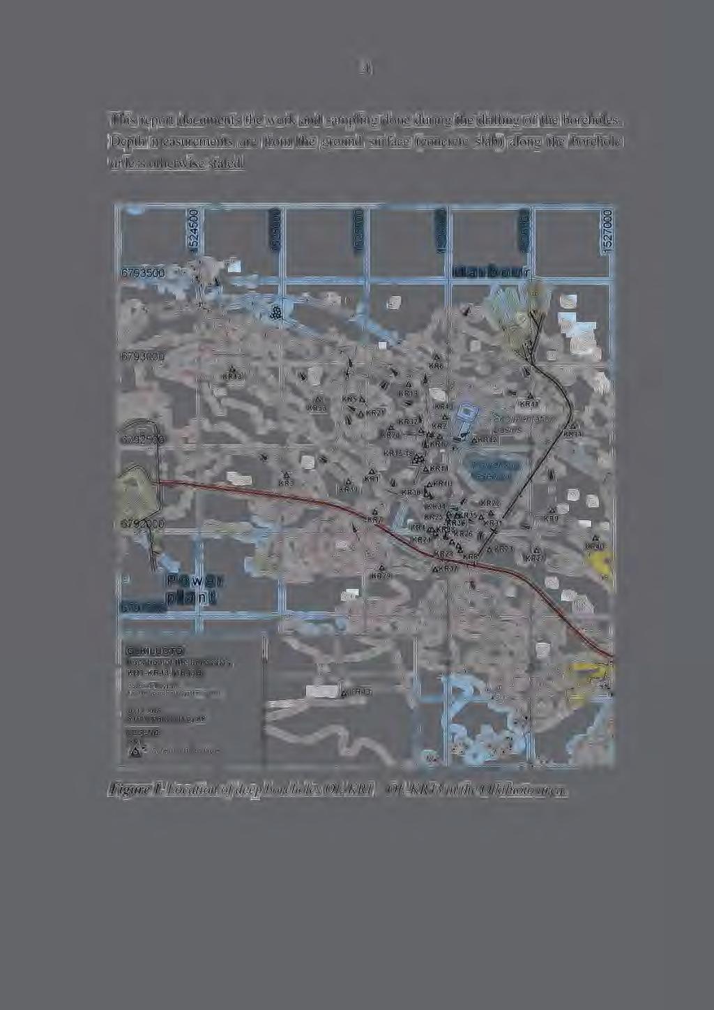 4 This report documents the work and sampling done during the drilling of the boreholes.