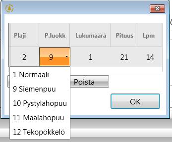 Lukumäärän ja tilavuuden kirjaus sekä kantoraha-arvon arviointi Elävien säästöpuiden sekä järeiden pysty- ja maalahopuiden lukumäärä ja tilavuuden arvio kirjataan laatuluokittain arviointihetken