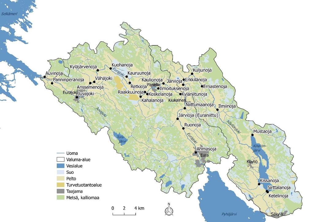 1. Näytteenotto ja aineistojen käsittely Ojavesiseuranta aloitettiin JOKIohjelman toiminta-alueella 17.4.218 