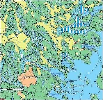 VUODEN 2002 LINNUSTOTUTKIMUS Pellon ja maankaatopaikan väliin jäävä alue on pääosin sekametsäinen rinne, jonka yläosassa on kalliota ja kuivahkoa männikköä, Porvarinlahden rannalla taas on kaistale