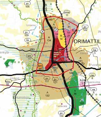 SUUNNITTELUN LÄHTÖKOHDAT Nykytilanne Kaavamuutosalueen pohjoisosan omakotialue on rakentunut pääsääntöisesti 1940 1960-lukujen aikana.