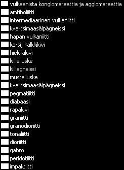 Oarterat Vatten Kallioperäartta - Berggrundsarta