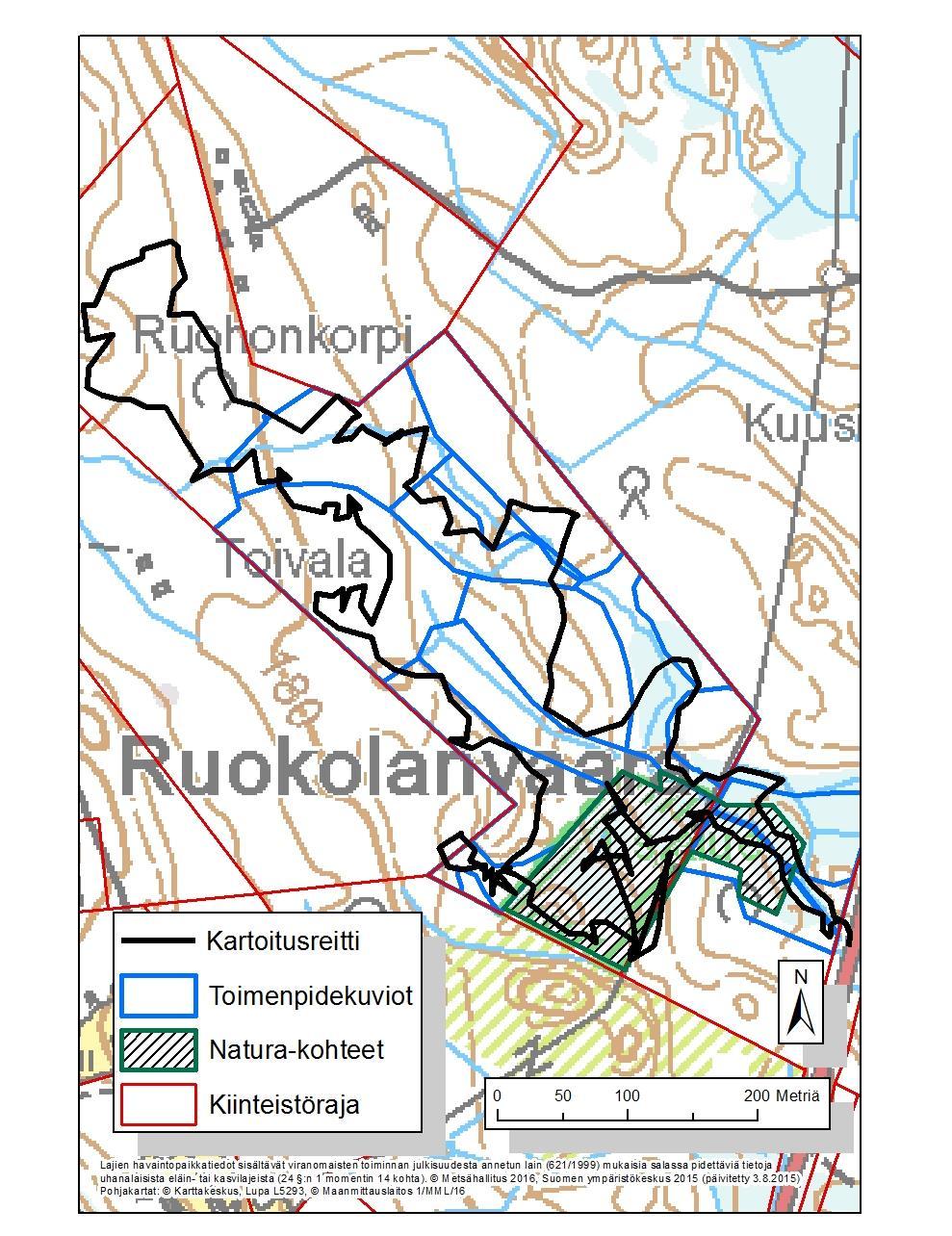 TULOKSET Kartoitusjälki Kuva 2.