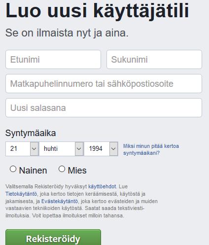 4 tapahtumia. Ihmiset vivat siis ilmittaa näin muille, mihin tapahtumiin he aikvat sallistua.