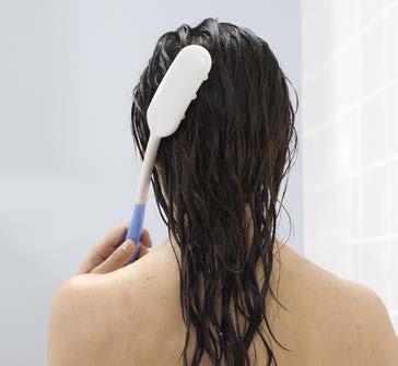 Etac Beauty -vartalonhoitotuotteet Sen lisäksi, että Beauty-tuotteiden käyttö helpottaa vartalon pesemistä, ne myös hierovat pehmeästi ihoa ja päänahkaa.