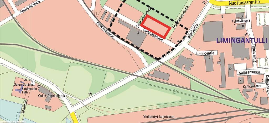 50 54 koskevaan asemakaavaan (Temmeksenkuja, Temmeksentie, Temmeksensuora)