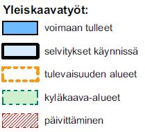 Lähempänä taajamia olevia kyliä tulee suunnitella tarkemmin, kun muilla kylillä riittänee rakentamisen yleispiirteisempi ohjaaminen. Yhteyshenkilö: Juho Palviainen. 3.