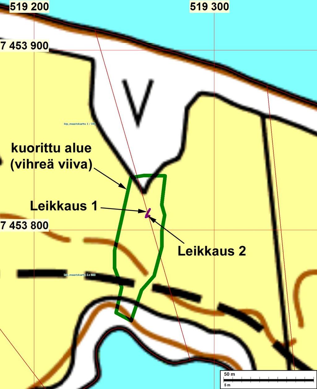 vän läpivirtausputken alueen koneellista kaivutyötä valvoivat Hannu Poutiainen ja Timo Sepänmaa.