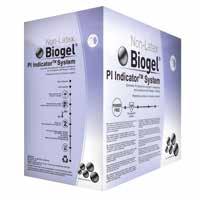 Biogel Biogel PI Indicator System BIOGEL / SYNTEETTISET KÄSINEET 414? Koko 41455 Biogel PI Indicator 5.5 25x2/100 41460 Biogel PI Indicator 6.0 25x2/100 41465 Biogel PI Indicator 6.
