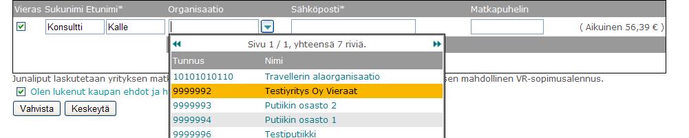 Matkan yhteenveto o Sisältää tiedot valituista junavuoroista ja lipputyypeistä sekä järjestelmän varaamista paikoista o Sivulla näytetään matkan kokonaishinta sekä useamman henkilön matkassa myös