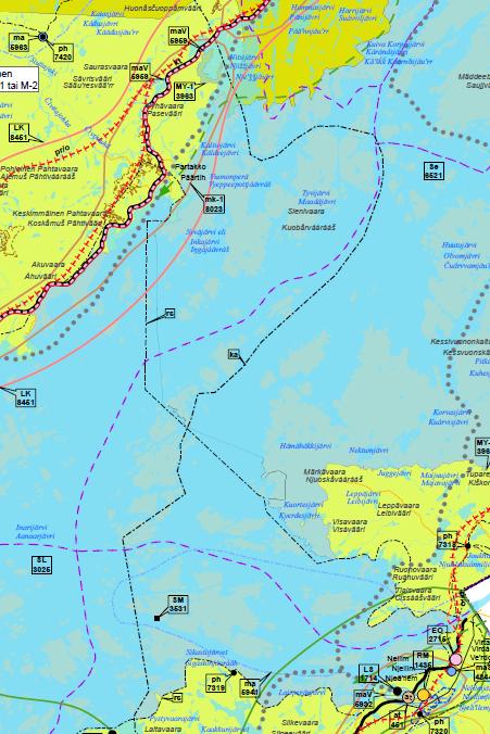 Koltta-alueen rajaus Koltta-alueen rajaus kolttalain mukaisesti, ei laajennusta Maakuntakaavassa osoitetaan kolttalain mukainen koltta-alueen raja Maakuntakaavassa on täsmennetty