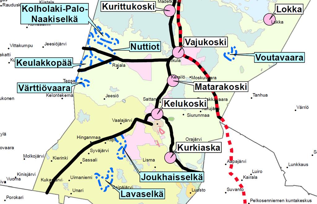 Tuulivoimaloiden alue Tuulivoimaloiden alueiden poistaminen maakuntakaavasta Poistetaan maakuntakaavasta tuulivoimaloiden alueet Värttiövaara (tv