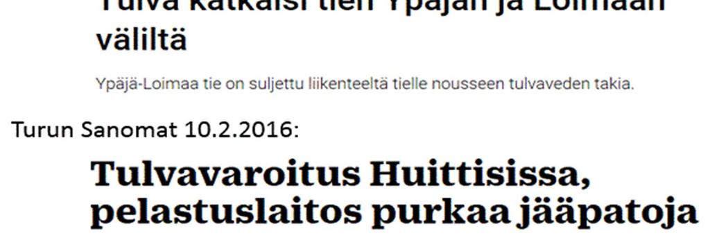 Selvityksen taustaa Kuva: Loimijoen