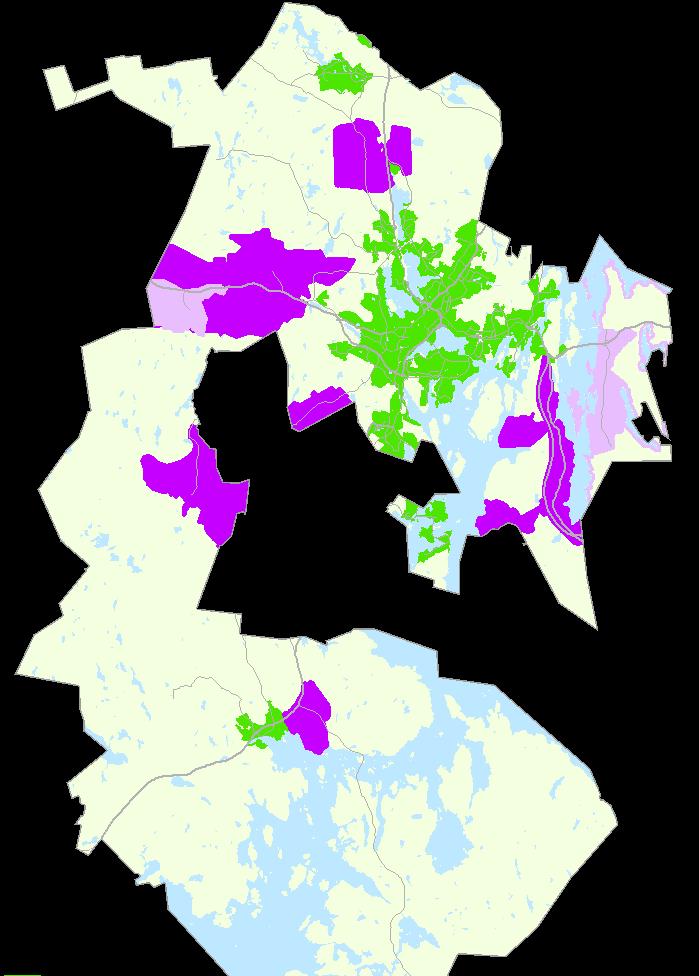 Omakotitalolupien alueellinen jakautuminen * Myös vireillä olevat osayleiskaavat huomioitu 2010 2011 2012 2013 2014 2015 2016 2017 2018 Yhteensä