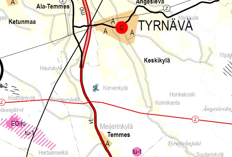 6 (15) Kuva 4. Ote 1. vaihemaakuntakaavasta. (lähde: Pohjois-Pohjanmaan liitto) 2.