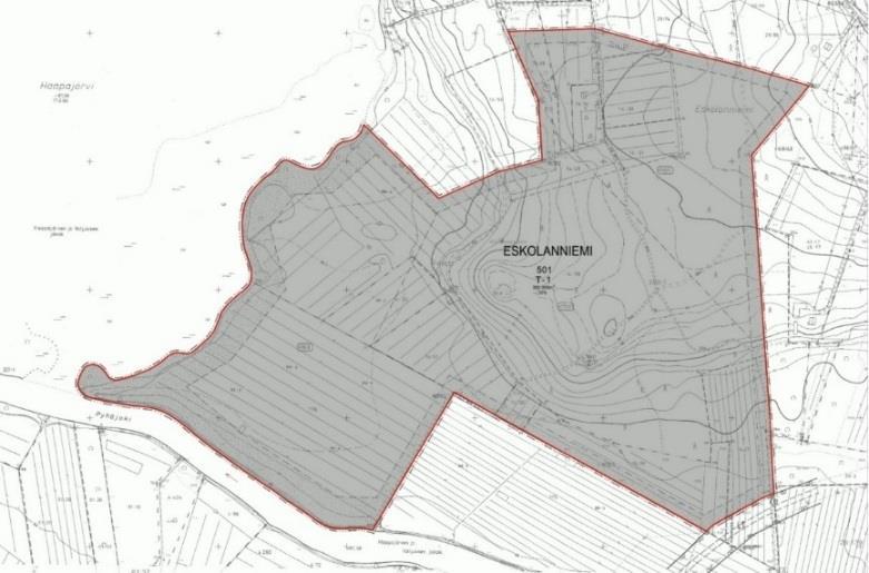 2.4 Asemakaava Suunnittelualueella voimassa oleva Eskolanniemen rakennuskaava osalle Eskolanniemen aluetta koskien korttelia 501 on hyväksytty 30.7.1987.