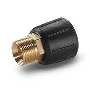 For extension of high-pressure hoses with AVS connection or for usage of the telescopic lance with a high-pressure hose with AVS connection. Adapter EASY!Lock Adapter 1 M22AG-TR22AG 13 4.111-029.