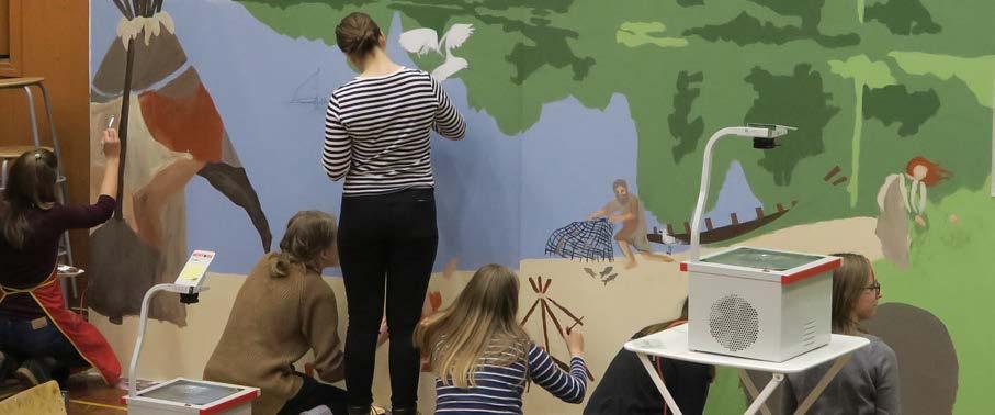 POIMINTOJA LUKUVUODELTA 2018 Näyttelymatka Tampereelle Taidekoulun henkilökunta tutustui näyttelyihin Sara Hilden-museossa, Mältinrannassa ja Muumimuseossa