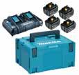 5,0Ah PowerPack LXT 197629-2 Latauslaite DC18RD, 2kpl akku BL1850B ja Makpac laukku 3.