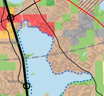 40:040 / SAIKKOSENTIEN JA REVONTIEN ASEMAKAAVAN MUUTOS / ASEMAKAAVASELOSTUS (6) Yleiskaavat Alueella on voimassa Jyväskylän kaupungin yleiskaava, joka on saanut lainvoiman 25.11.2016.