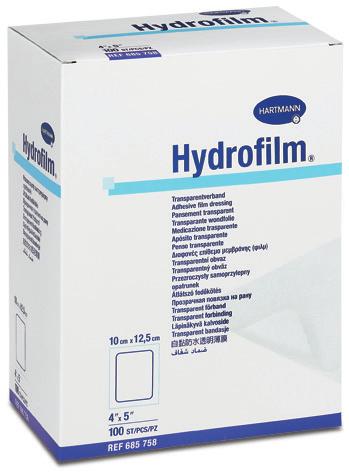 Voidaan käyttää myös yhdessä Sorbalgonalginaattisidosten kanssa. Hydrofilm-tuotteet kestävät myös suihkussa käynnin.