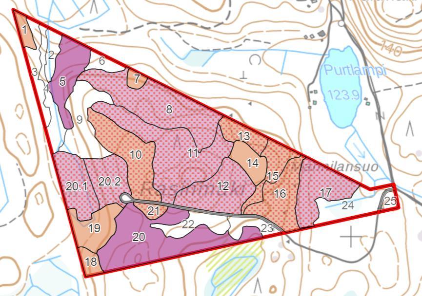 Omistus- ja metsikkörakenne Metsätilan keskimääräinen koko