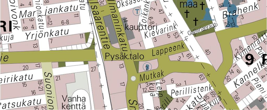 sisätiloissa, parvekkeilla ja ulko-oleskelualueilla. Suunnittelualueen sijainti on esitetty kuvassa 2.1.