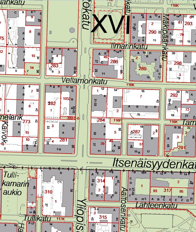 XVI (TAMMELA), TAMMELAN PUISTOKATU 31 33, TÄYDENNYSRAKENTAMINEN Asemakaava nro