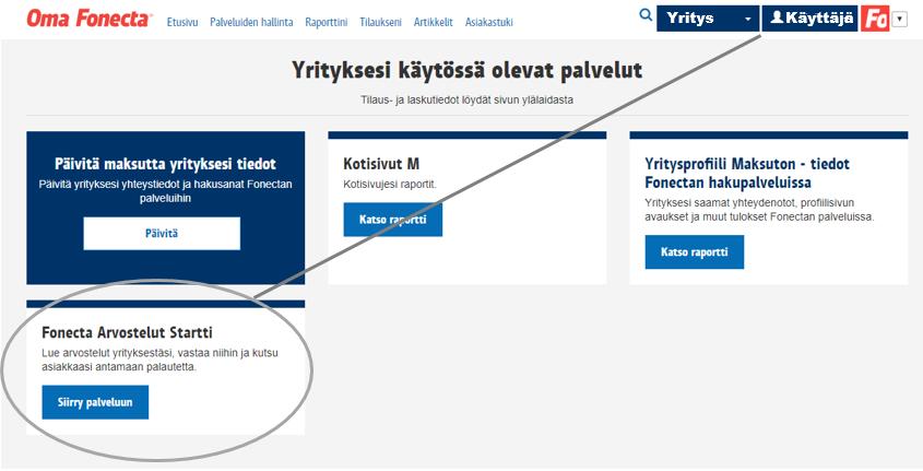 Fonecta Arvostelut palvelun käyttöopas 3 Fonectan arvostelupalvelu on helppokäyttöinen.